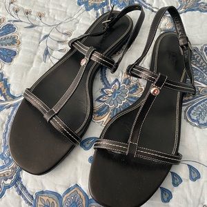BALLY sandals, black, trendy, size 42 EUR (11,5 US), good condition, no box